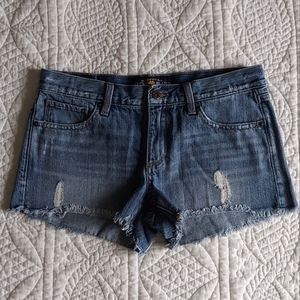 Lucky Brand Distressed Cut Off Jean Shorts Sz 27